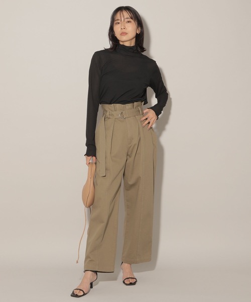 美品【BARNYARDSTORM】ハイウエストチノパンツ BARNYARDSTORM（バンヤードストーム）の「ハイウエストチノパンツ