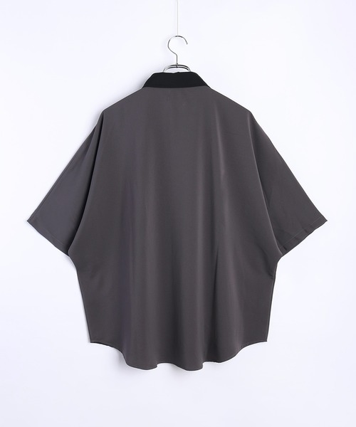 WESTSEA(ウエストシー)の「バラ刺繍 半袖ドルマンシャツ(シャツ/ブラウス・メンズ・ブルー/チャコール/ホワイト/ホワイト系その他/チャコールグレー・L/M)」の13枚目の写真
