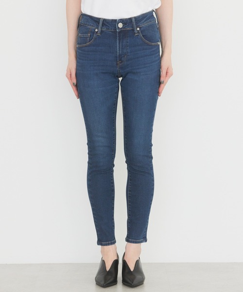 AMERICAN HOLIC(アメリカンホリック)の「【WEB限定】スキニーフィットデニム(-3cm)(デニムパンツ・レディース・インディゴブルー/ワンウォッシュ/ライトインディゴブルー/ブラック/グレー・L/M/S/XS/XL)」の3枚目の写真