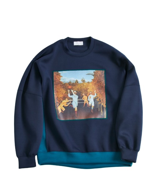TAUPE（トープ）の「Art Paint Silky Sweatshirts（スウェット・メンズ・アイボリー/その他17・3）」の2枚目の写真