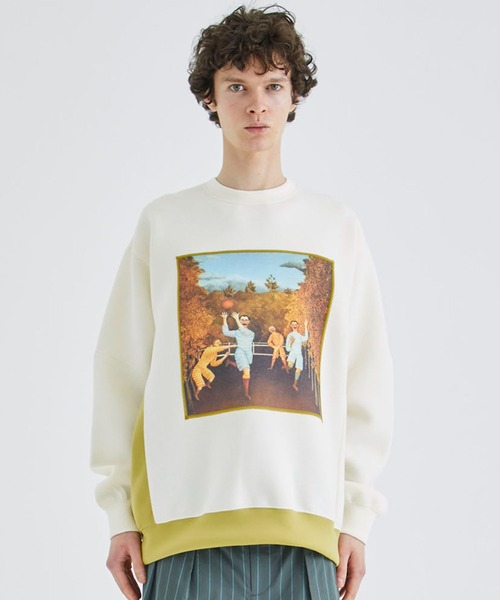 TAUPE（トープ）の「Art Paint Silky Sweatshirts（スウェット・メンズ・アイボリー/その他17・3）」の9枚目の写真
