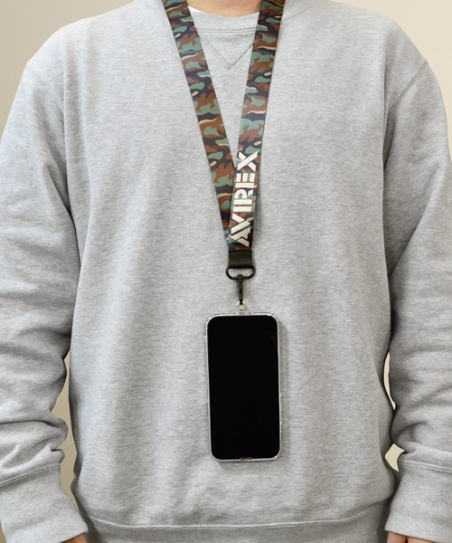 AVIREX（アヴィレックス）の「アヴィレックス ロングストラップ 「迷彩柄」（スマホグッズ・メンズ・グリーン/ブラック・ONE SIZE）」の13枚目の写真
