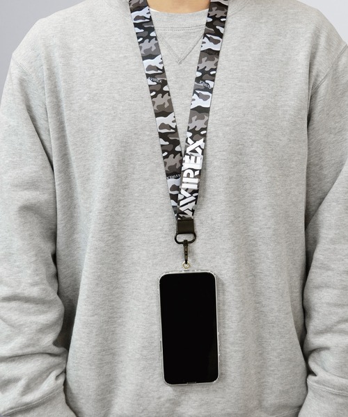 AVIREX（アヴィレックス）の「アヴィレックス ロングストラップ 「迷彩柄」（スマホグッズ・メンズ・グリーン/ブラック・ONE SIZE）」の10枚目の写真