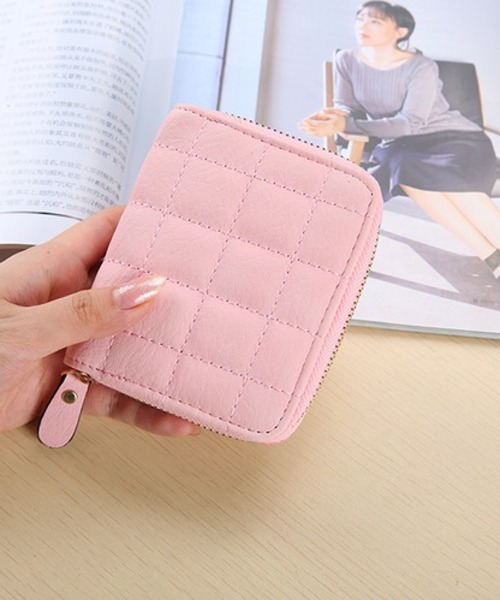 Mignonjour(ミニョンジュール)の「Mignonjour/二つ折り財布 M2131(財布・レディース・ブラック/グレー/ホワイト/ピンク・FREE)」の4枚目の写真