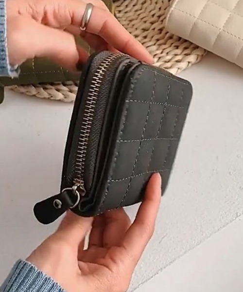 Mignonjour(ミニョンジュール)の「Mignonjour/二つ折り財布 M2131(財布・レディース・ブラック/グレー/ホワイト/ピンク・FREE)」の11枚目の写真
