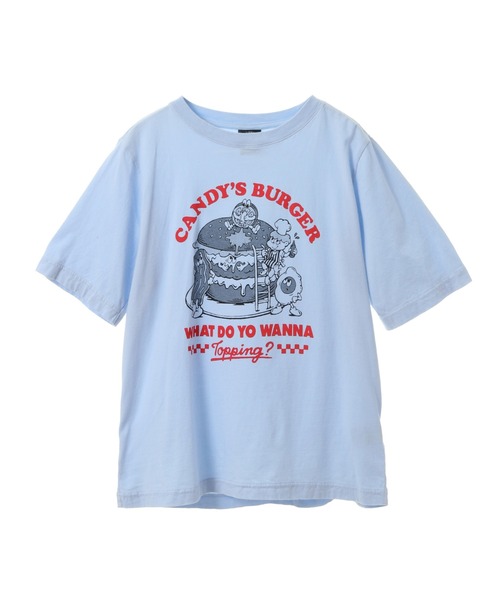 Candy Stripper(キャンディストリッパー)の「CANDY'S BURGER Tシャツ(Tシャツ/カットソー・レディース・ライトピンク/オフホワイト/ライトブルー/ブラック・4/2/3)」の14枚目の写真