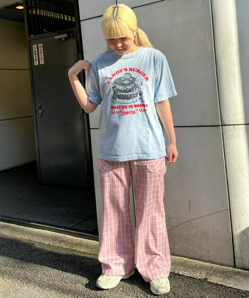 Candy Stripper(キャンディストリッパー)の「CANDY'S BURGER Tシャツ(Tシャツ/カットソー・レディース・ライトピンク/オフホワイト/ライトブルー/ブラック・4/2/3)」の21枚目の写真