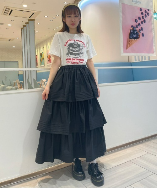 Candy Stripper(キャンディストリッパー)の「CANDY'S BURGER Tシャツ(Tシャツ/カットソー・レディース・ライトピンク/オフホワイト/ライトブルー/ブラック・4/2/3)」の19枚目の写真