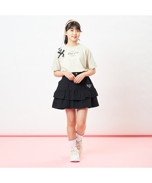 algy（アルジー）の「フリルスカパン（スカート・キッズ・ブラック/サックスブルー/ライム・SMALL/MEDIUM/X-SMALL/XX-SMALL）」の18枚目の写真