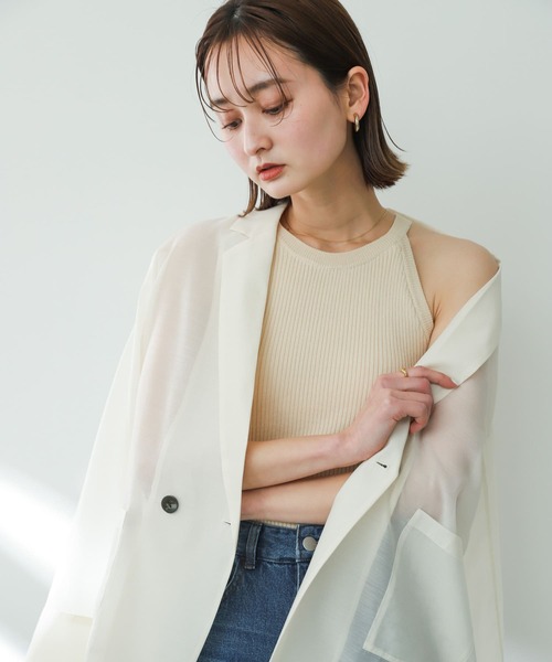 カップツキアメスリニットタンクトップ