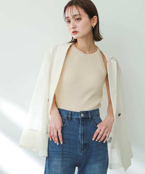 カップツキアメスリニットタンクトップ