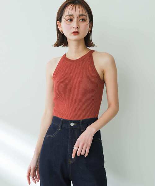 カップツキアメスリニットタンクトップ