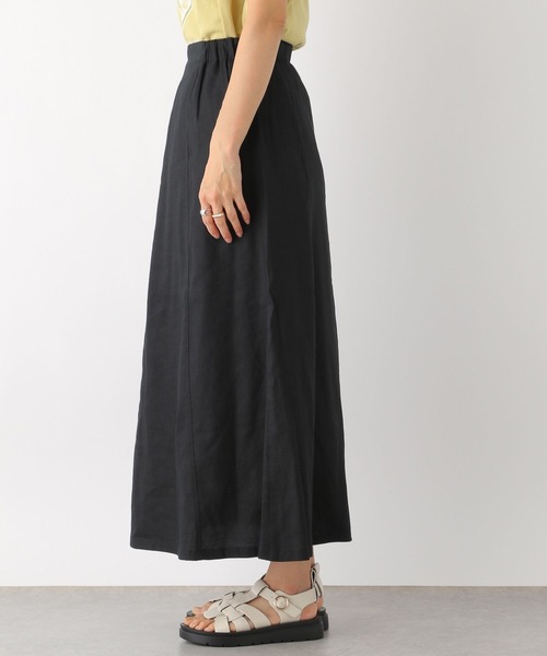 LEPSIM（レプシィム）の「リネンブレンドスカート　163946（スカート・レディース・ブラック/キナリ・LARGE/MEDIUM）」の9枚目の写真
