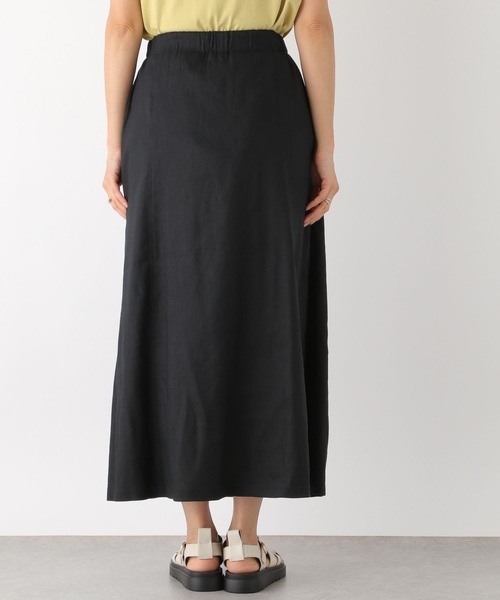 LEPSIM（レプシィム）の「リネンブレンドスカート　163946（スカート・レディース・ブラック/キナリ・LARGE/MEDIUM）」の10枚目の写真