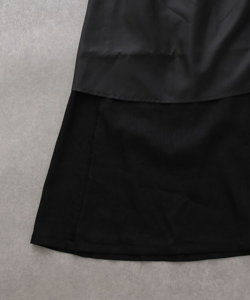 LEPSIM（レプシィム）の「リネンブレンドスカート　163946（スカート・レディース・ブラック/キナリ・LARGE/MEDIUM）」の15枚目の写真
