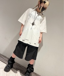 A&G クロスラインストーン　Tシャツ NOVESSEL（ノベセル）の「A'GEM/9 × .kom『NOVESSEL/ノベセル