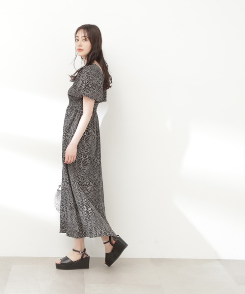 N.（N. Natural Beauty Basic）（エヌエヌナチュラルビューティーベーシック）の「【S Size Line】◆フラワープリントシャーリングワンピース（ワンピース・レディース・ホワイト系その他/ブラック系その他/グリーン系その他・SMALL/MEDIUM）」の20枚目の写真