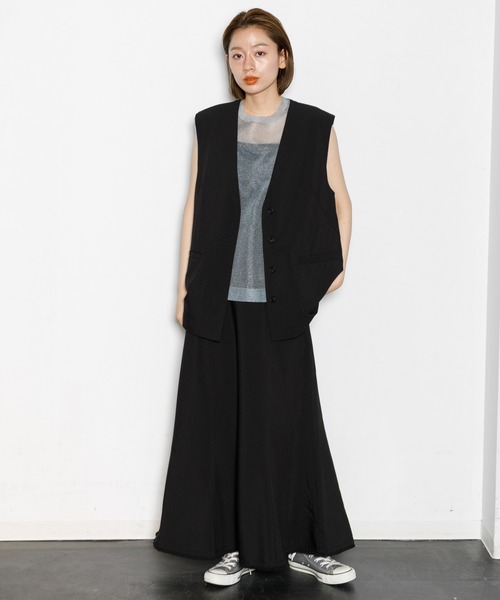 AMERICAN RAG CIE(アメリカンラグシー)の「ノーカラージレ(ベスト・レディース・ブラック/ライトベージュ・FREE)」の15枚目の写真