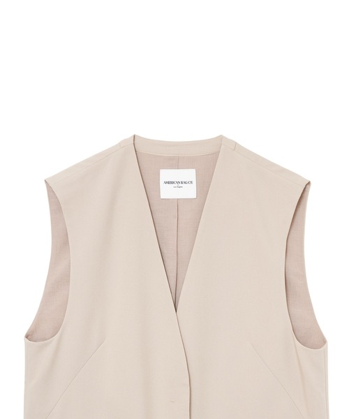 AMERICAN RAG CIE(アメリカンラグシー)の「ノーカラージレ(ベスト・レディース・ブラック/ライトベージュ・FREE)」の5枚目の写真