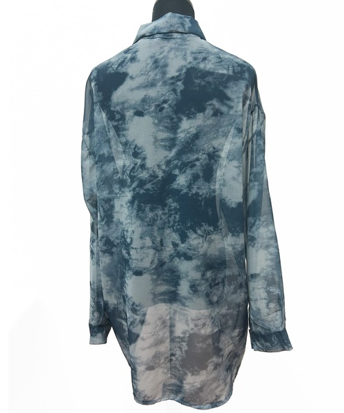 DiamondHearts（ダイヤモンドハーツ）の「タイダイ柄 長袖シアーシャツ（シャツ/ブラウス・レディース・ブルー系その他/ブルー系その他2・FREE）」の13枚目の写真