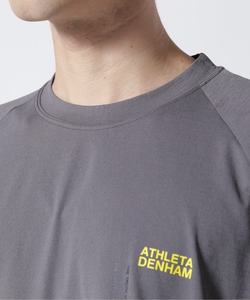 DENHAM アスレタ　コラボ　新品　グレー 長袖カットソー　デンハム DENHAM x ATHLETA/デンハム×アスレタ/COLLABORATION LS TEE（T