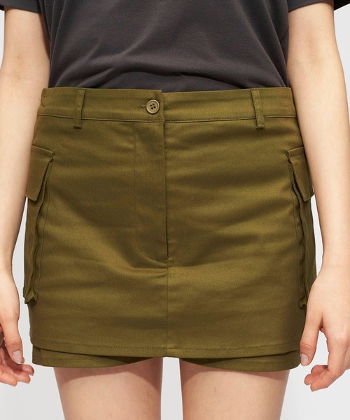 FOREVER 21（フォーエバー トゥエンティーワン）の「ワークローライズミニスカパン（スカート・レディース・ホワイト/グリーン系その他3/ブラック・SMALL/MEDIUM）」の14枚目の写真