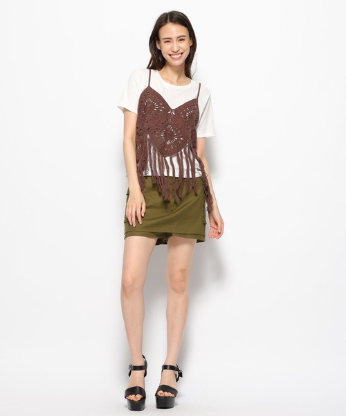 FOREVER 21（フォーエバー トゥエンティーワン）の「ワークローライズミニスカパン（スカート・レディース・ホワイト/グリーン系その他3/ブラック・SMALL/MEDIUM）」の19枚目の写真