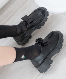 夢展望（ユメテンボウ）の「トラックソールリボンローファー（ローファー）」