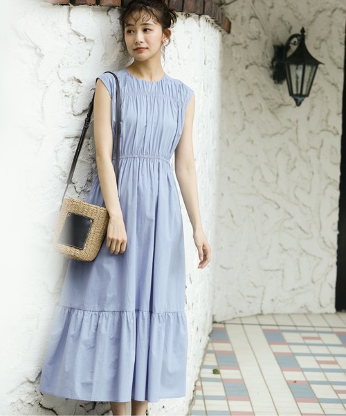 N.（N. Natural Beauty Basic）（エヌエヌナチュラルビューティーベーシック）の「【S Size Line】◆コットンローンティアードウエストリボンワンピース（ワンピース・レディース・イエロー/ライラック/パープル/ブラック/ブルー/レッド系その他・SMALL/MEDIUM）」の16枚目の写真