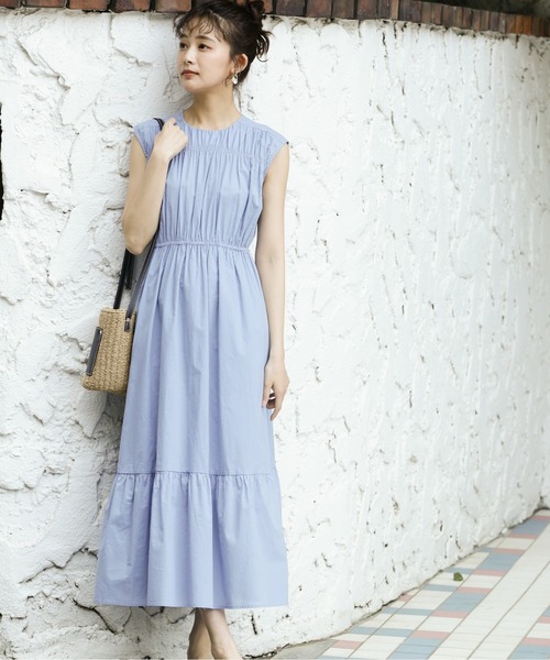 N.（N. Natural Beauty Basic）（エヌエヌナチュラルビューティーベーシック）の「【S Size Line】◆コットンローンティアードウエストリボンワンピース（ワンピース・レディース・イエロー/ライラック/パープル/ブラック/ブルー/レッド系その他・SMALL/MEDIUM）」の17枚目の写真