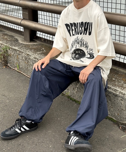 Perushu（ペルーシュ）の「配色ポケットリップストップナイロンカーゴパンツ（カーゴパンツ・メンズ・ブラック/ネイビー/オリーブ・MEDIUM/LARGE/SMALL）」の16枚目の写真