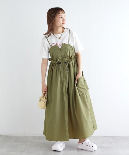 w closet（ダブルクローゼット）の「厚底サボサンダル（サンダル・レディース・アイボリー/ライム/ブラック・S/M）」の17枚目の写真