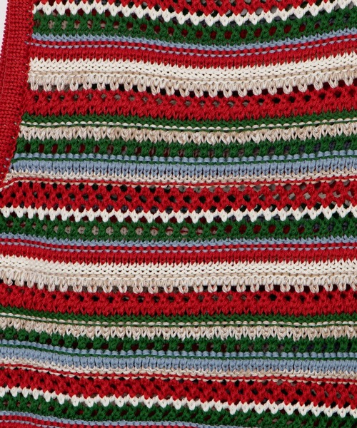 WEGO(ウィゴー)の「WEGO/マルチボーダークロシェビスチェ(ベスト・レディース・オレンジ/ブラック・FREE)」の17枚目の写真