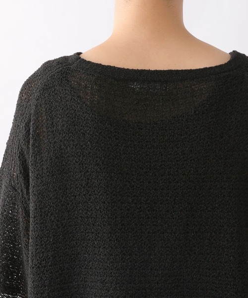 LEPSIM（レプシィム）の「5ゲージメッシュ5分袖プルオーバー　961216（ニット/セーター・レディース・ブラック/グレー/ライトグリーン/アイボリー・FREE）」の15枚目の写真