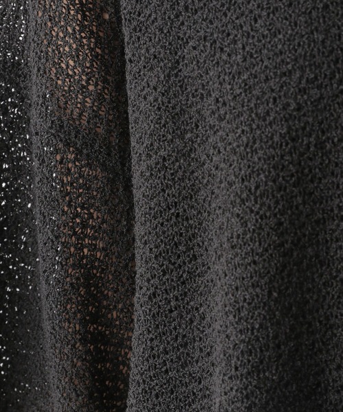 LEPSIM（レプシィム）の「5ゲージメッシュ5分袖プルオーバー　961216（ニット/セーター・レディース・ブラック/グレー/ライトグリーン/アイボリー・FREE）」の18枚目の写真