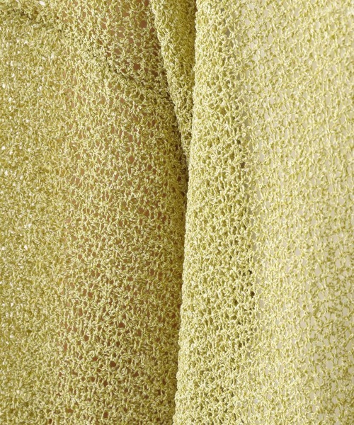 LEPSIM（レプシィム）の「5ゲージメッシュ5分袖プルオーバー　961216（ニット/セーター・レディース・ブラック/グレー/ライトグリーン/アイボリー・FREE）」の8枚目の写真