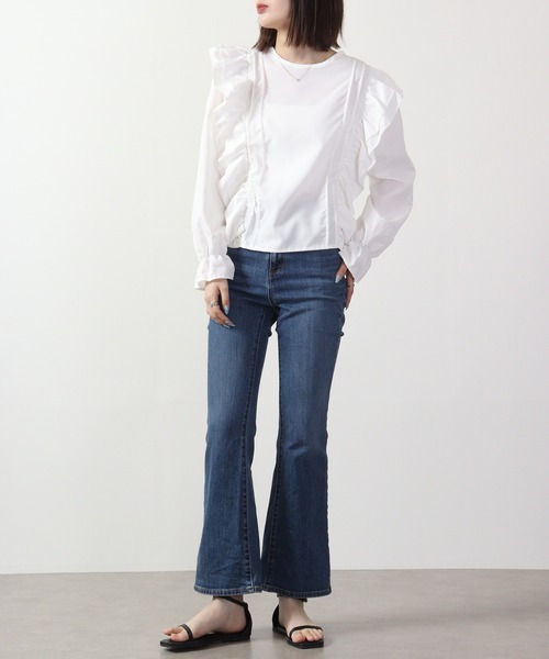 ＆soiree（アンドソワレ）の「&soiree フリルデザインブラウス（シャツ/ブラウス・レディース・ホワイト・F）」の9枚目の写真
