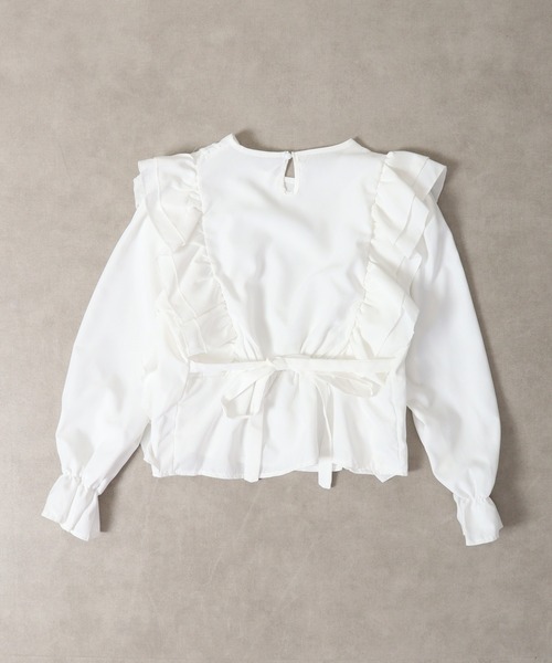 ＆soiree（アンドソワレ）の「&soiree フリルデザインブラウス（シャツ/ブラウス・レディース・ホワイト・F）」の11枚目の写真