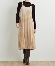 INED CLARO | 【ZOZO限定】ラクに最旬コーデが完成！ベロアキャミワンピース×メローハイネックトップス《2点セット》(ワンピース)