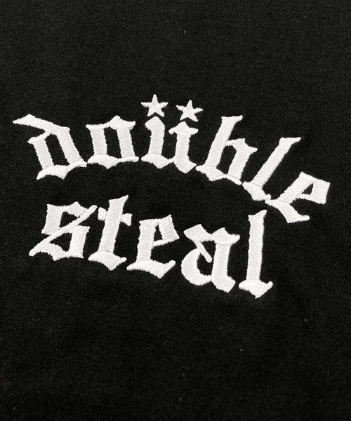 DOUBLE STEAL(ダブルスティール)の「ブラックレター刺繍 長袖Tシャツ(Tシャツ/カットソー・メンズ・チャコールグレー/ブラック・LARGE/X-LARGE/MEDIUM)」の7枚目の写真