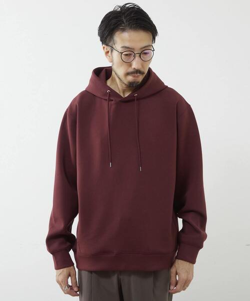 MEN'S MELROSE(メンズメルローズ)の「ミリオラメントWエアーフーディ(パーカー・メンズ・グレー/チャコールグレー/ベージュ/ワインレッド・3/4)」の5枚目の写真