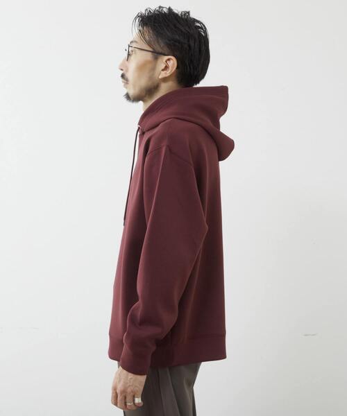 MEN'S MELROSE(メンズメルローズ)の「ミリオラメントWエアーフーディ(パーカー・メンズ・グレー/チャコールグレー/ベージュ/ワインレッド・3/4)」の6枚目の写真