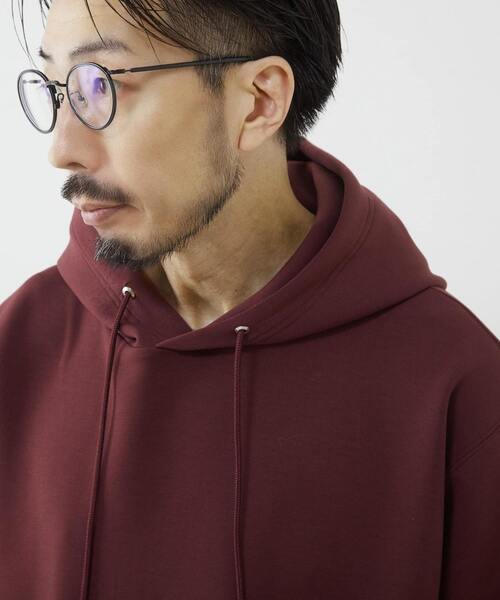 MEN'S MELROSE(メンズメルローズ)の「ミリオラメントWエアーフーディ(パーカー・メンズ・グレー/チャコールグレー/ベージュ/ワインレッド・3/4)」の9枚目の写真