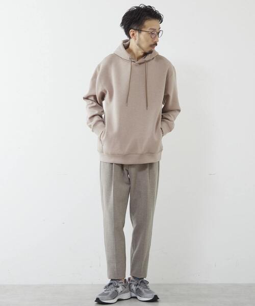 MEN'S MELROSE(メンズメルローズ)の「ミリオラメントWエアーフーディ(パーカー・メンズ・グレー/チャコールグレー/ベージュ/ワインレッド・3/4)」の20枚目の写真