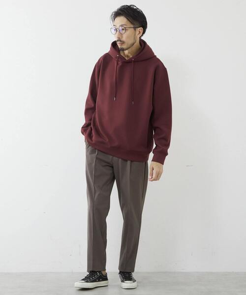 MEN'S MELROSE(メンズメルローズ)の「ミリオラメントWエアーフーディ(パーカー・メンズ・グレー/チャコールグレー/ベージュ/ワインレッド・3/4)」の21枚目の写真