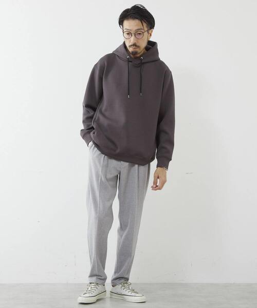 MEN'S MELROSE(メンズメルローズ)の「ミリオラメントWエアーフーディ(パーカー・メンズ・グレー/チャコールグレー/ベージュ/ワインレッド・3/4)」の22枚目の写真