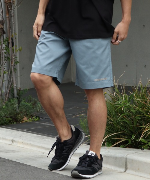 CONVERSE（コンバース）の「【CONVERSE/コンバース】ワンポイント刺繍ロゴ ツイルショートパンツ（その他パンツ・メンズ・グリーン/ホワイト/イエロー/ベージュ/ピンク/ネイビー/ブルー/サックスブルー/ブラック/カーキ/チャコールグレー・M/LL/L）」の8枚目の写真