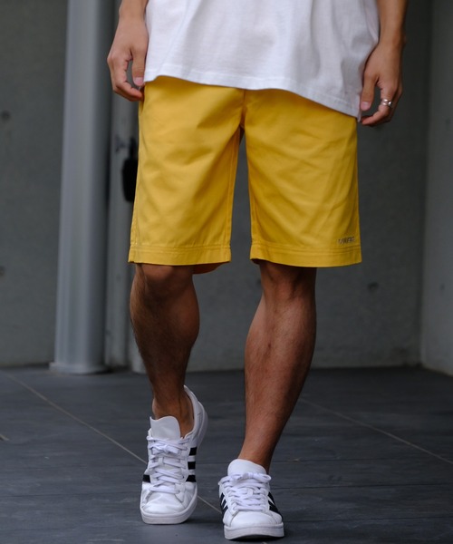 CONVERSE（コンバース）の「【CONVERSE/コンバース】ワンポイント刺繍ロゴ ツイルショートパンツ（その他パンツ・メンズ・グリーン/ホワイト/イエロー/ベージュ/ピンク/ネイビー/ブルー/サックスブルー/ブラック/カーキ/チャコールグレー・M/LL/L）」の10枚目の写真