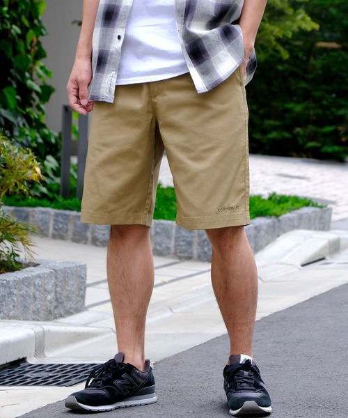 CONVERSE（コンバース）の「【CONVERSE/コンバース】ワンポイント刺繍ロゴ ツイルショートパンツ（その他パンツ・メンズ・グリーン/ホワイト/イエロー/ベージュ/ピンク/ネイビー/ブルー/サックスブルー/ブラック/カーキ/チャコールグレー・M/LL/L）」の16枚目の写真