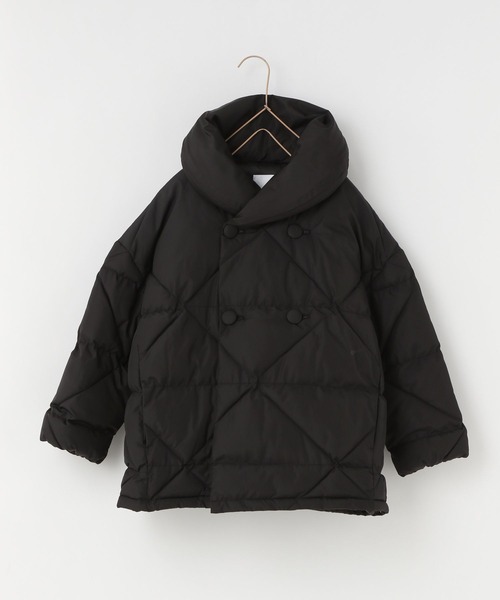 LOWRYS FARM（ローリーズファーム）の「エアサーマルショールカラージャケット　906773（ダウンジャケット/コート・キッズ・アイボリー/パープル/ブラック・130cm/110cm/150cm）」の15枚目の写真